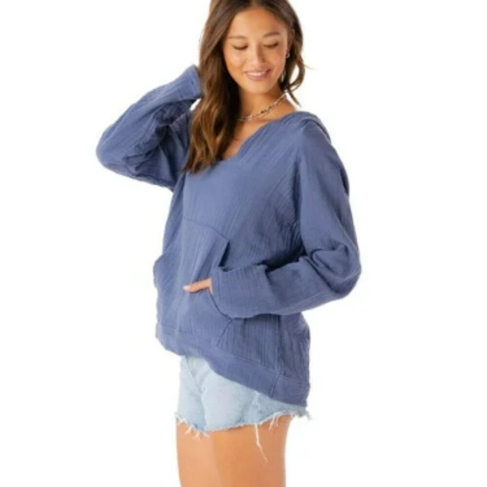 NWT – Lotus and Luna: Periwinkle Baja Pullover - Picture 3 of 6